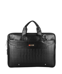 Zipline Office Faux Leather laptop bag for Men - Fits 14/15.6/16 inch Laptop Messenger Bags For Mens (1-Brown Bag)