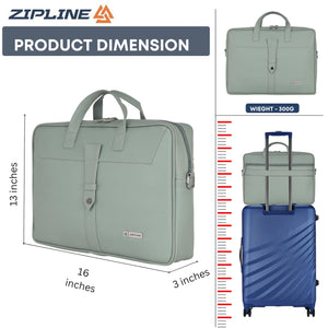Zipline Office Faux Leather laptop bag for Men - Fits 14/15/15.6 inch Tablet/Laptop Messenger Bags For Mens (1-Blue Bag)