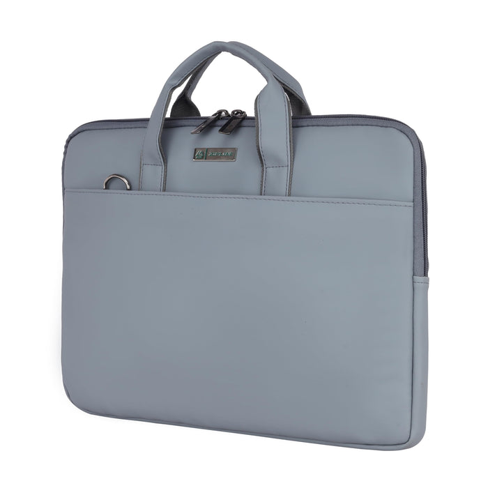 Zipline Office Casual Faux Leather laptop bags for women office use- Fits 13/13.5/14 inch Laptop/Macbook/Macbook Pro/Tablet office bags for women (1-Peach Brown Bag)