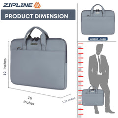 Zipline Office Casual Faux Leather laptop bags for women office use- Fits 13/13.5/14 inch Laptop/Macbook/Macbook Pro/Tablet office bags for women (1-Peach Brown Bag)