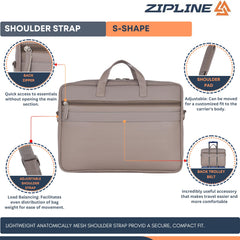 Zipline Office Faux Leather laptop bag for Men - Fits 14/15/15.6 inch Tablet/Laptop Messenger Bags For Mens (1-Blue Bag)