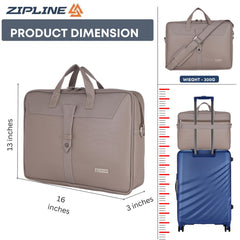 Zipline Office Faux Leather laptop bag for Men - Fits 14/15/15.6 inch Tablet/Laptop Messenger Bags For Mens (1-Blue Bag)