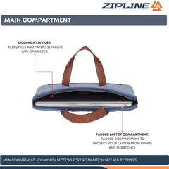 Zipline Office Casual Faux Leather laptop bags for women office use - Fits 13/13.5/14 inch Laptop/Macbook/Macbook Pro/Tablet office bags for women (1-Green Bag)