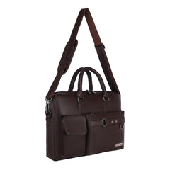 Zipline Laptop bags for men office use | Faux Leather laptop bag for Man - Fits 14/15/15.6 inch Macbook/Macbook Pro/Tablet/Laptop office Bags For Mens (1-Black Bag)