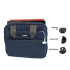 Zipline Sling Crossbody Side Travel Office Business Messenger One Side Shoulder Bag for Men & Women..(1-Black Bag)
