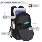 Zipline Backpack bag for Men Women 24L casual laptop bag 15.6 inch office bag for men Water resistant Sleek Smart bag for boys (1-Balack Bag) (Copy) (Copy)