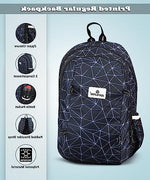 Zipline Casual SMALL School bag for girls,Black|18L Water Resistant backpack for women|Stylish,Lightweight,Durable|College Bag For Women Office,Travel,School,College(Small Size)